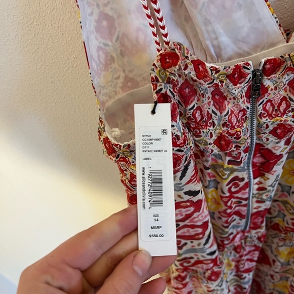 NWT Alice + Olivia Karolina Maxi Dress, size 14 - Picture 2 of 5